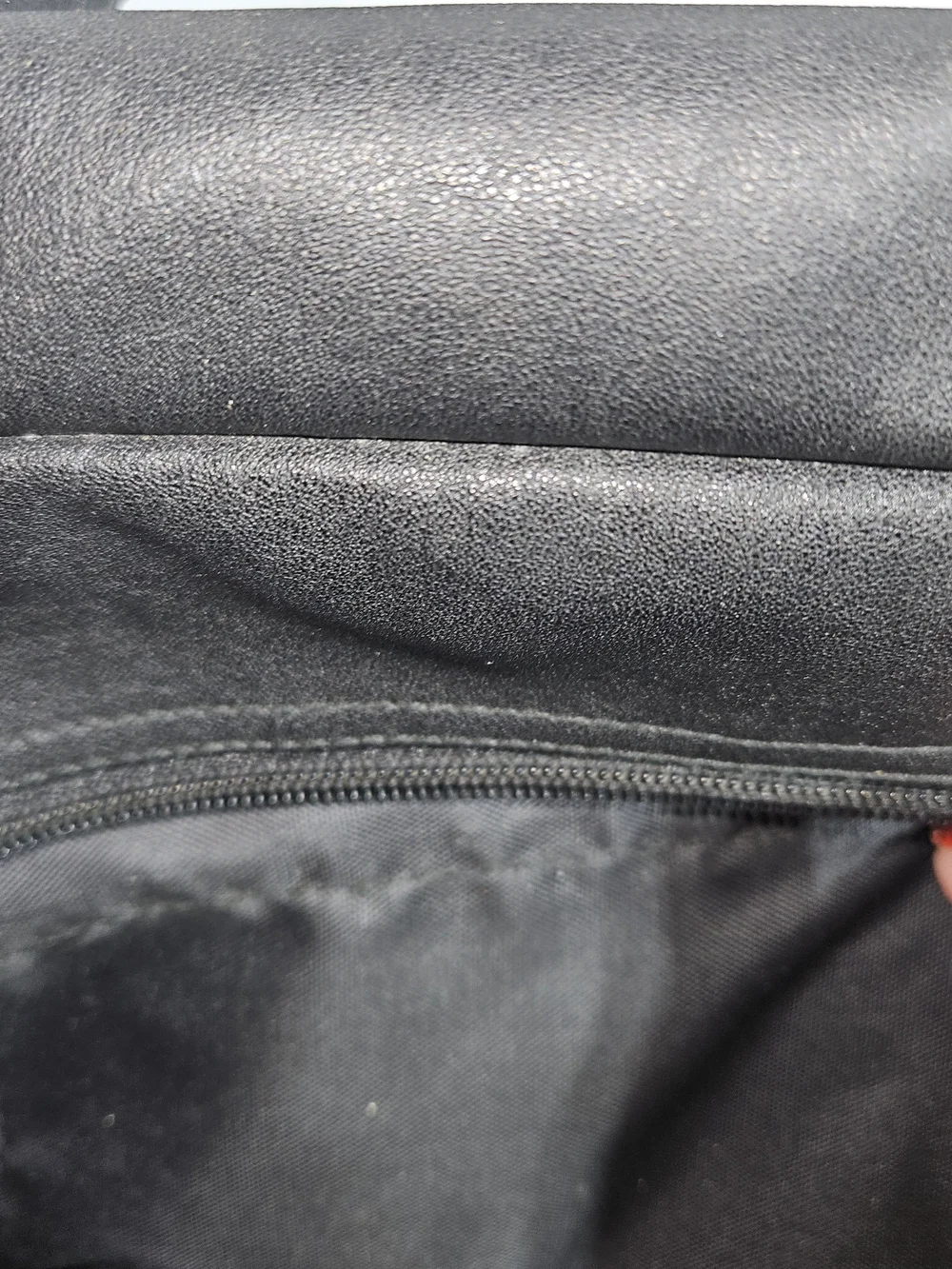Fontini Black Leather Messenger Bag Travel Business Professional Office